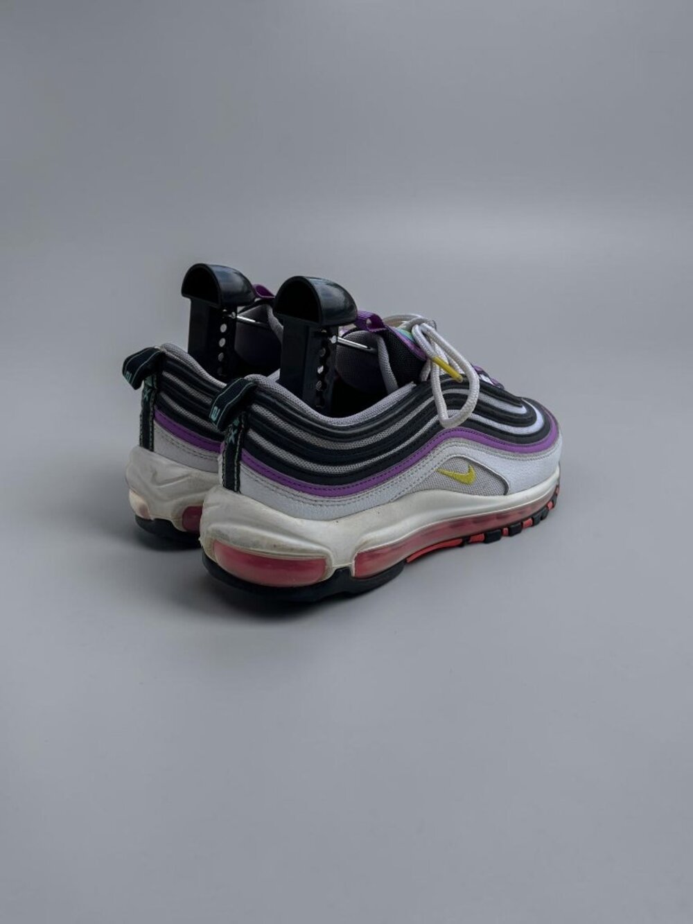 Nike Air Max 97 Shoes US 7.5 Purple/Black/White Retro Running Sneakers - Picture 4 of 6